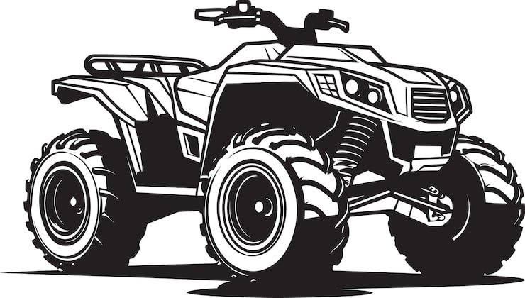 Black White Drawing Monster Truck With Words Monster It 481747 83236