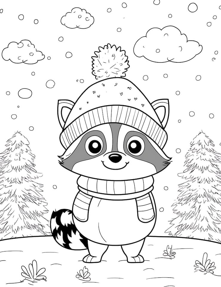 Cartoon Raccoon With Hat It That Says Raccoon 916191 411175