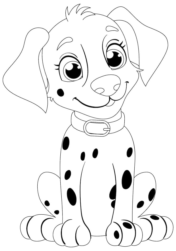 Cheerful Spotted Puppy Vector Illustration 1308 163218