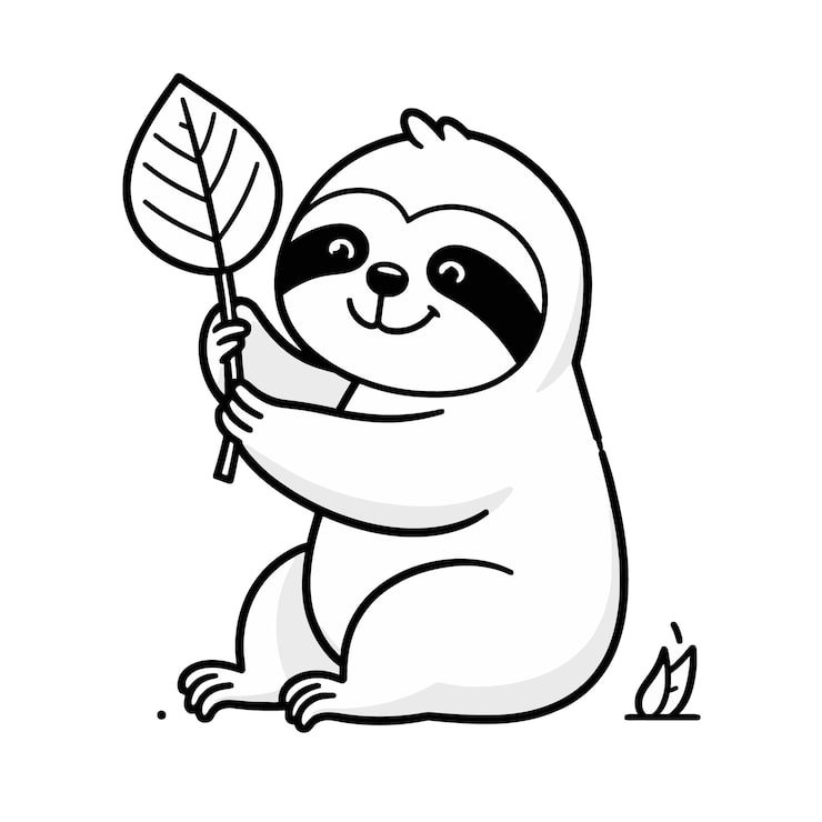 Drawing Panda Holding Stick With Cartoon Face 1166600 890