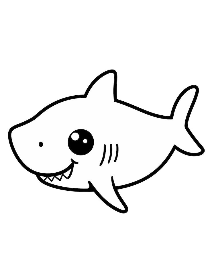 Drawing Shark With Big Mouth Big Smile 1166600 1174