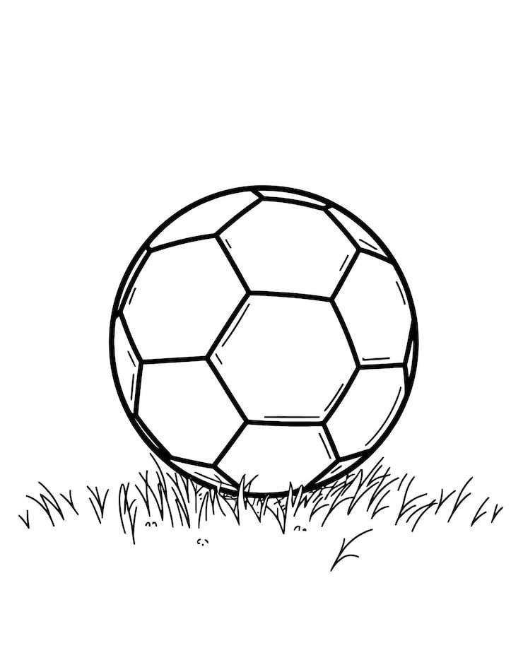 Drawing Soccer Ball Grass With Drawing Soccer Ball 1166600 766
