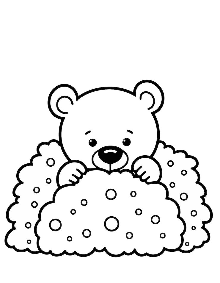 Drawing Teddy Bear With Polka Dots It 1166600 799