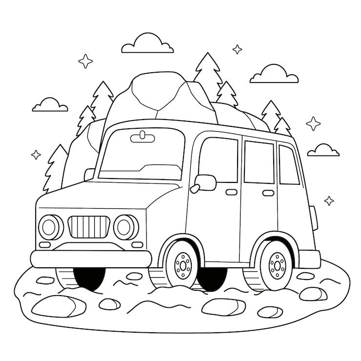 Hand Drawn Car Illustration 23 2151194465