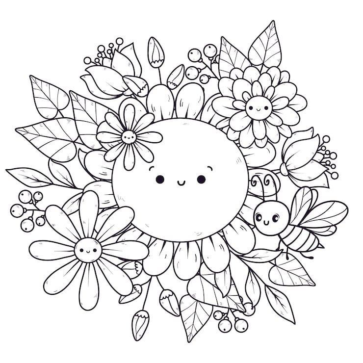 Hand Drawn Floral Illustration 23 2151250457
