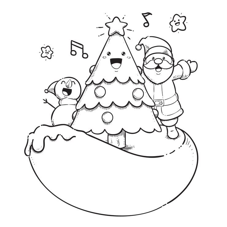 Hand Drawn Kawaii Coloring Book Illustration 23 2149842649