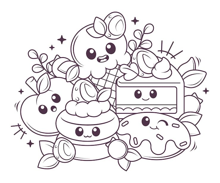 Hand Drawn Kawaii Illustration 23 2151178640