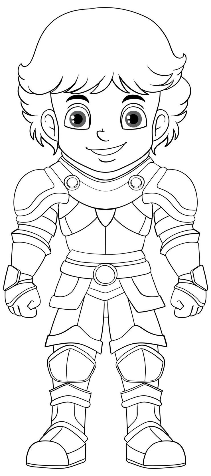 Knight Doodle Cartoon Colouring 1308 140001