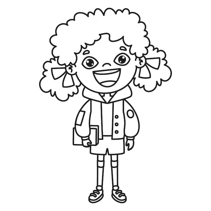 Line Art Drawing Kids Coloring Page 29937 8801