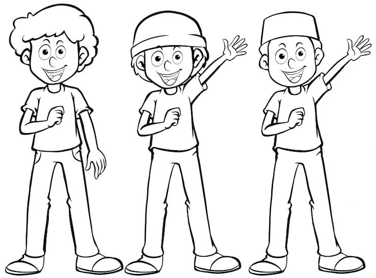 Man Three Different Costumes 1308 2798
